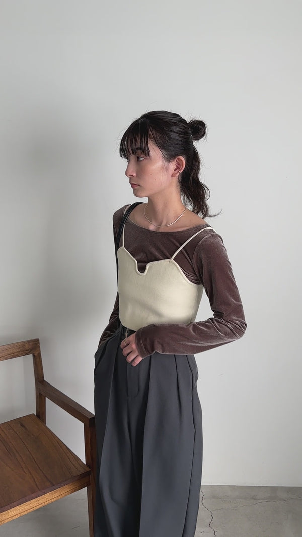 キャミニットビスチェ