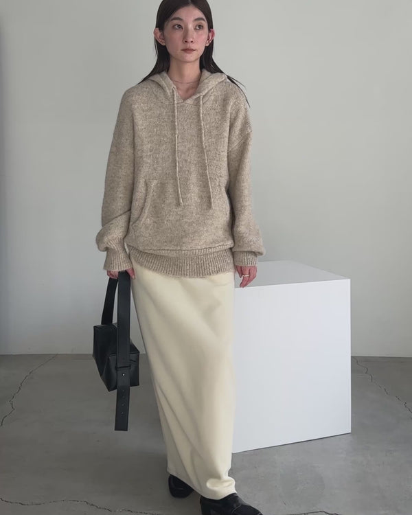 ルーズフーディーニット