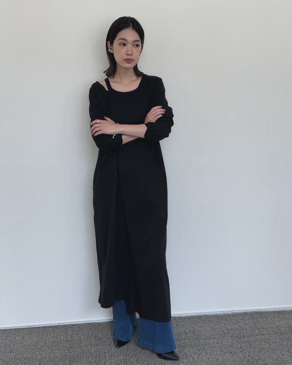 【Et】Asymmetrical Neck One-piece