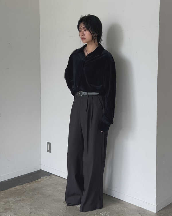 カットベロアシャツ