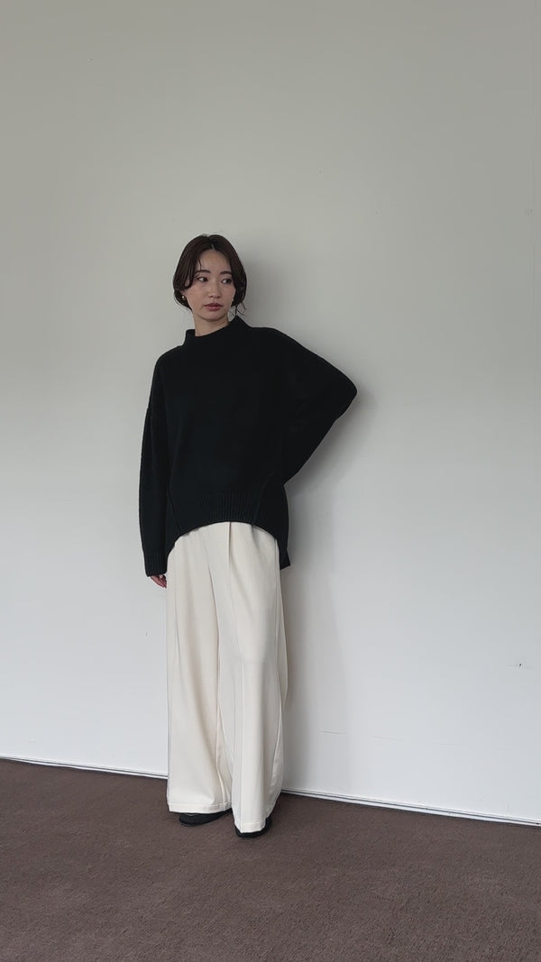 【Et】Two-tuck Wide Pants