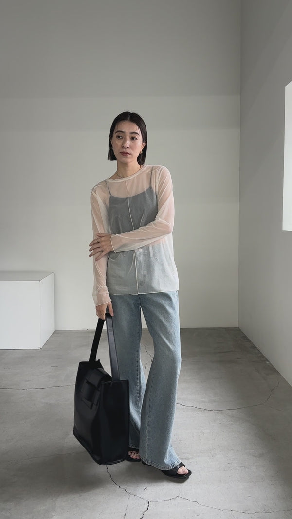 カップ付きショートキャミソール