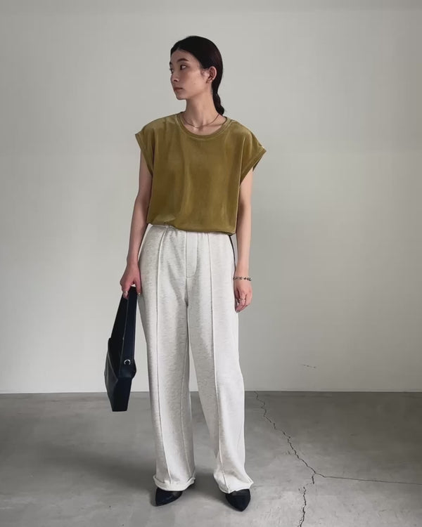 スウェットピンタックパンツ