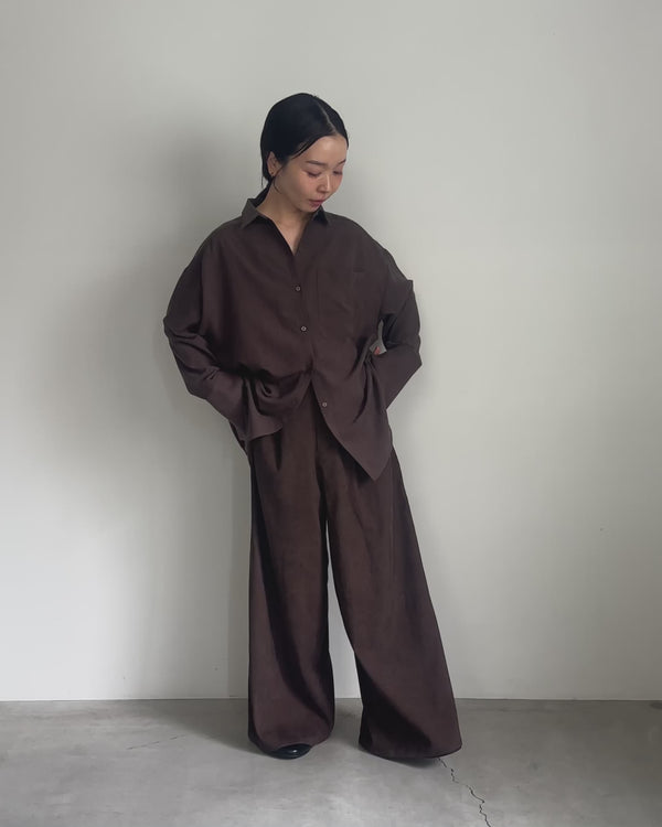 コーデュロイワイドストレートスラックス【by SON】