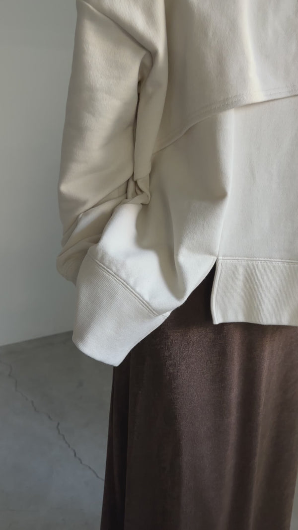 アシメントリー2WAYスウェット