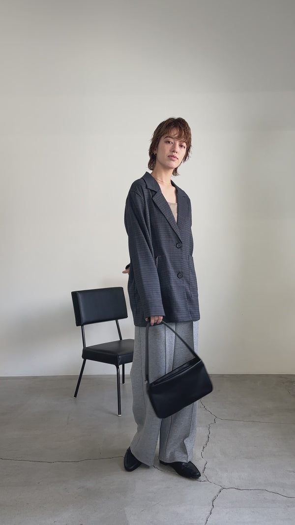 チェック柄テーラードジャケット