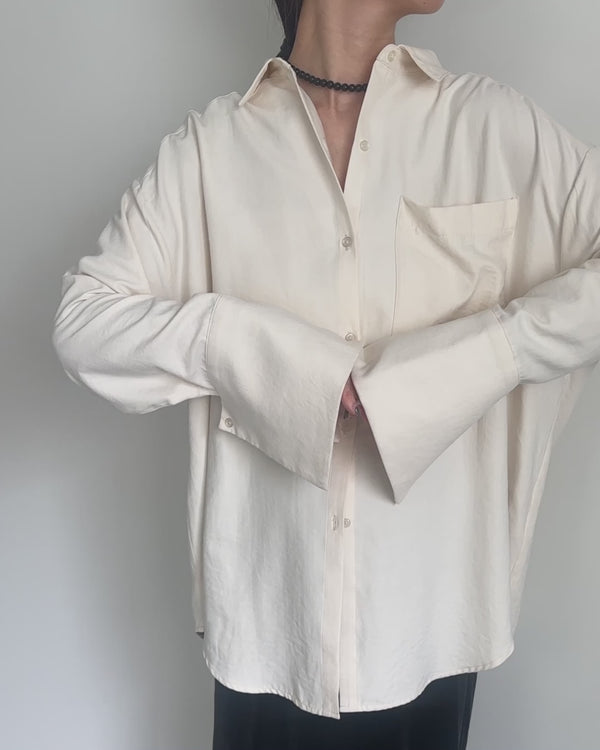 カフスデザインオーバーサイズシャツ【by SON】