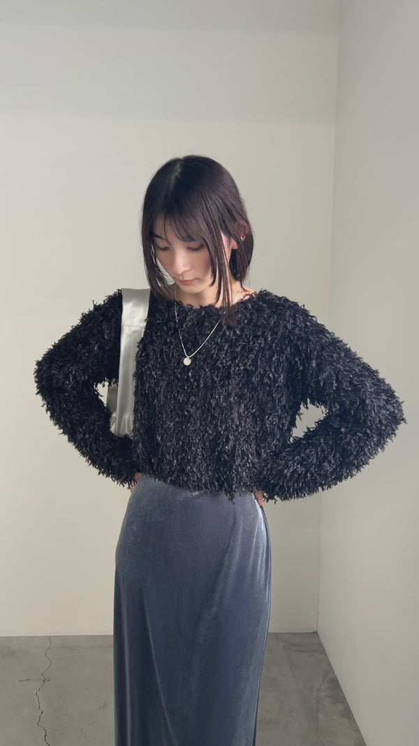 フェザーショートトップス