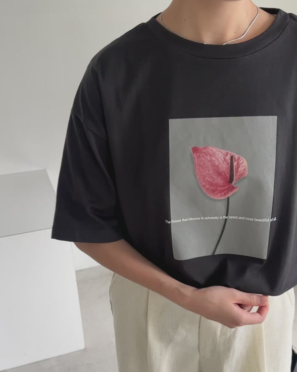 オーバーサイズオリジナルプリントTシャツ