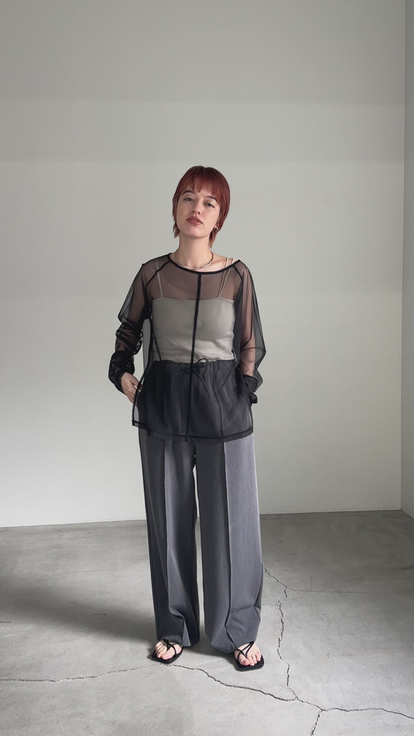 ロングカフスチュールトップス