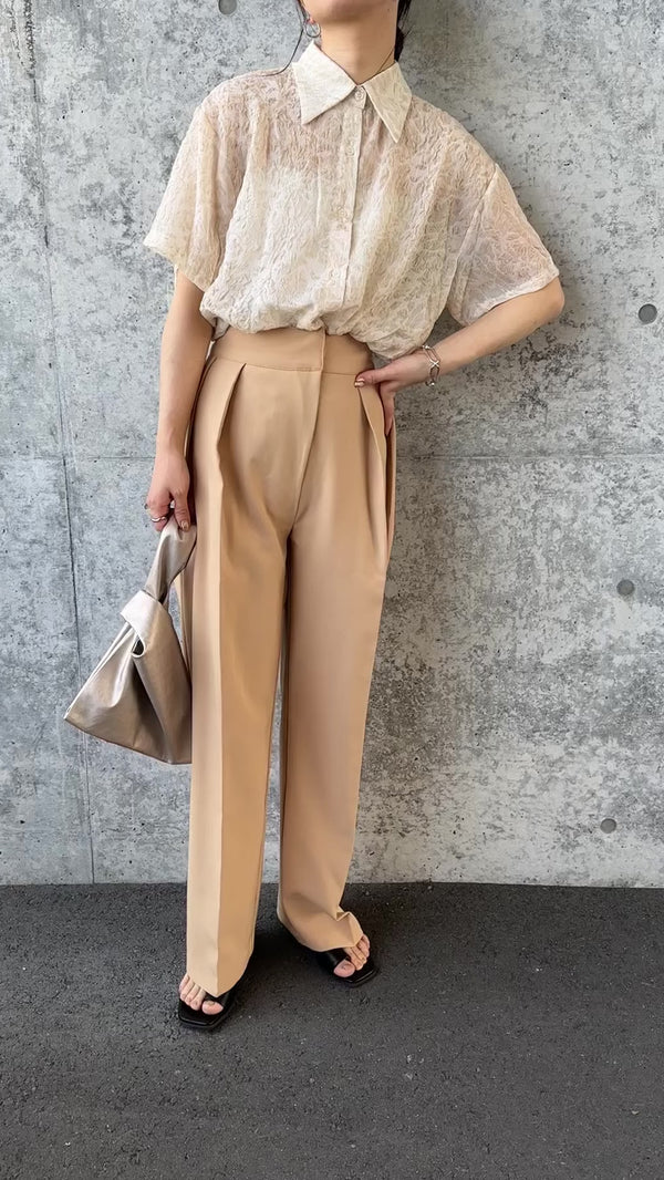 ダブルタックルーズデザインパンツ【by SON】