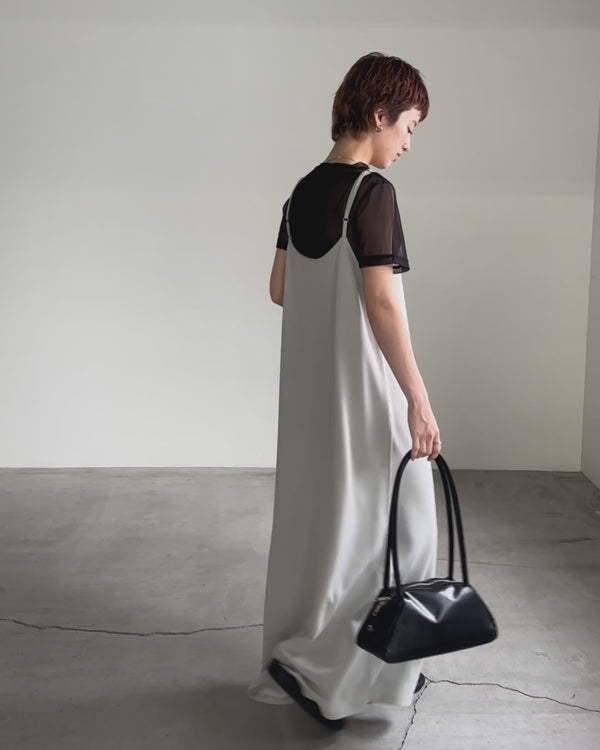 2WAYカットジョーゼットキャミワンピース