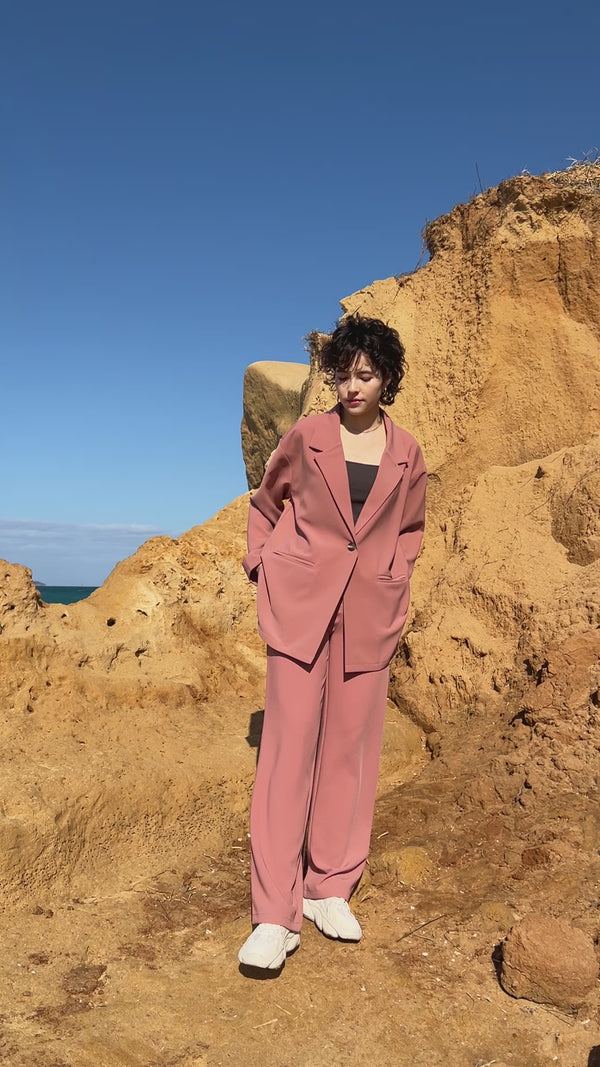 サイドスリットルーズジャケット