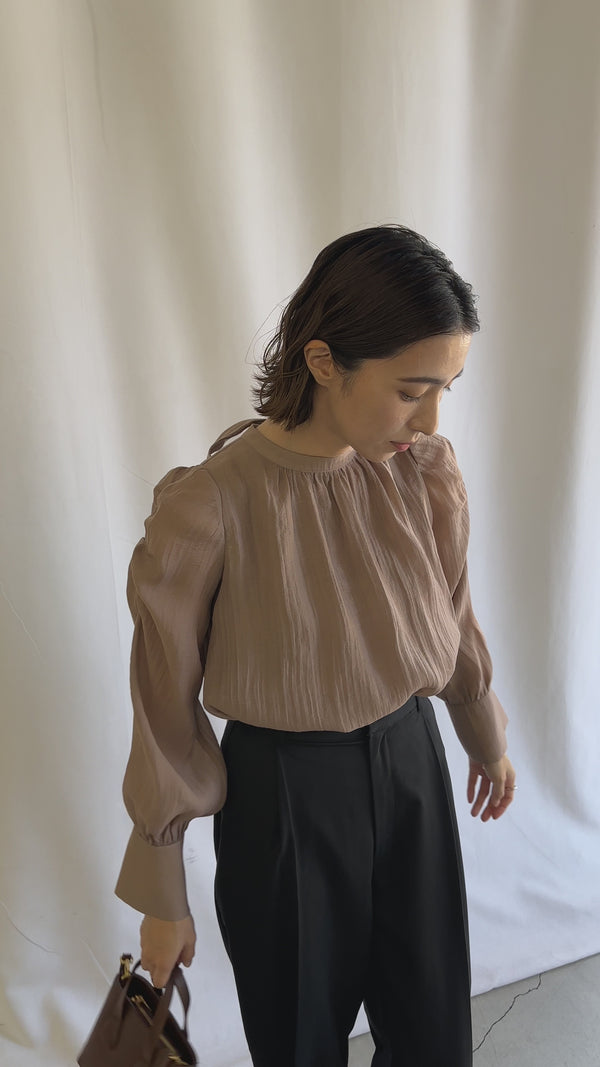 【セレモニー】前後2WAYボウタイシアーブラウス