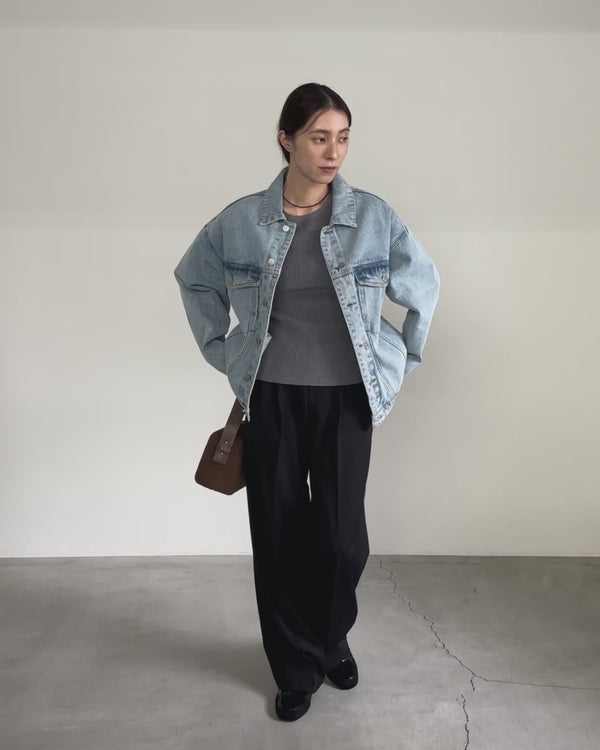 【サイズ展開あり】ビッグシルエットデニムジャケット