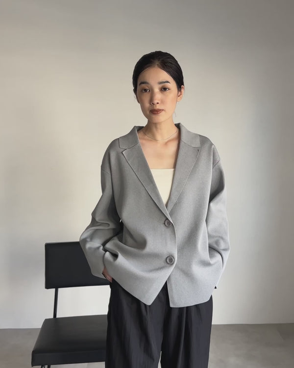 【Et】Spandex Knit Jacket