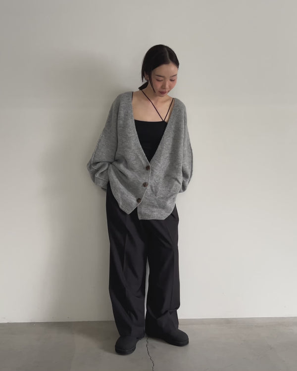 スリーブリンキングVネックカーディガン【by SON】