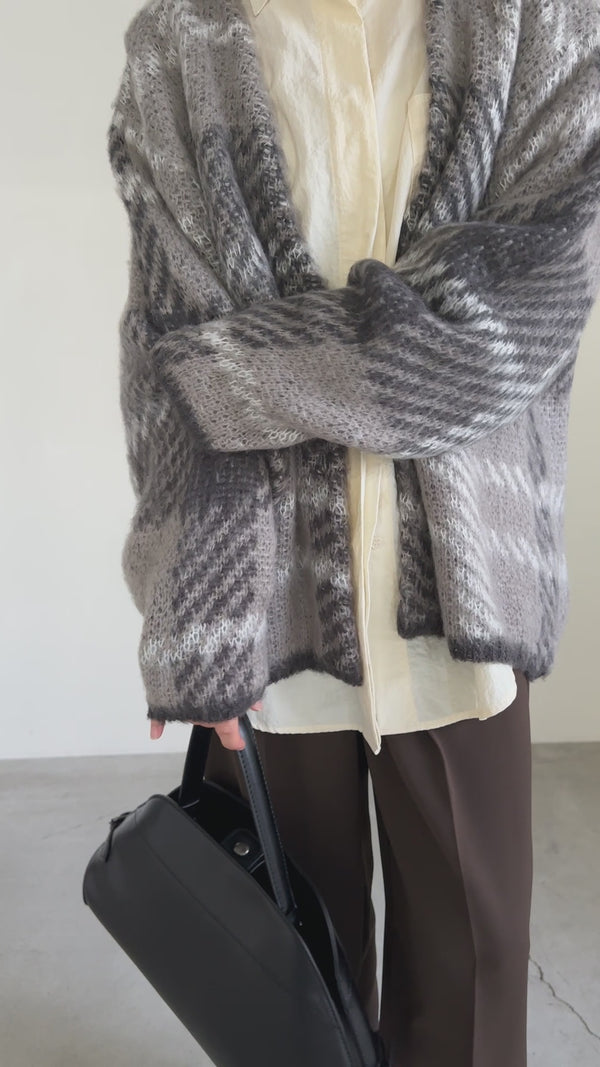 アソートオーバーサイズニットカーディガン