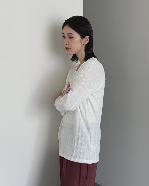 【Et】Asymmetrical Neck Shirring Tops