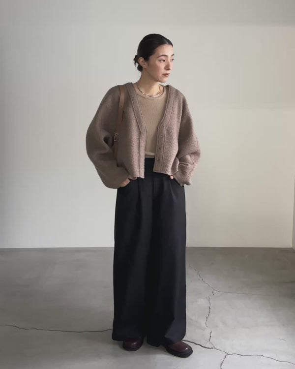 ブークレーVネックショートカーディガン