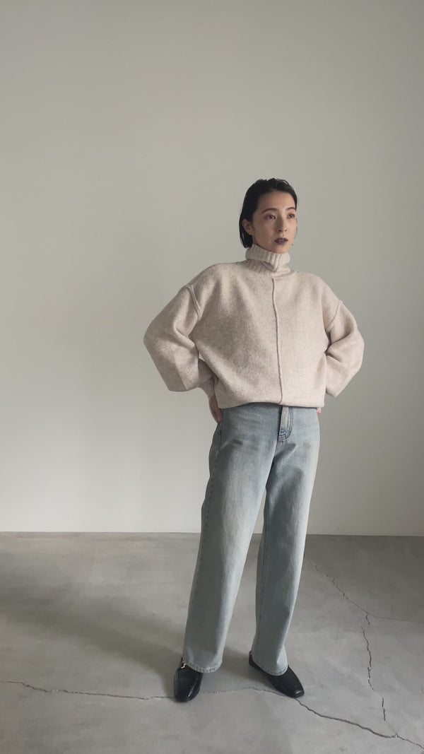 リンキングボリュームスリーブニット