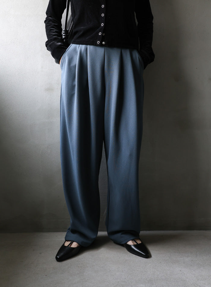 丈長め / カットジョーゼットタックパンツ – SELECT MOCA