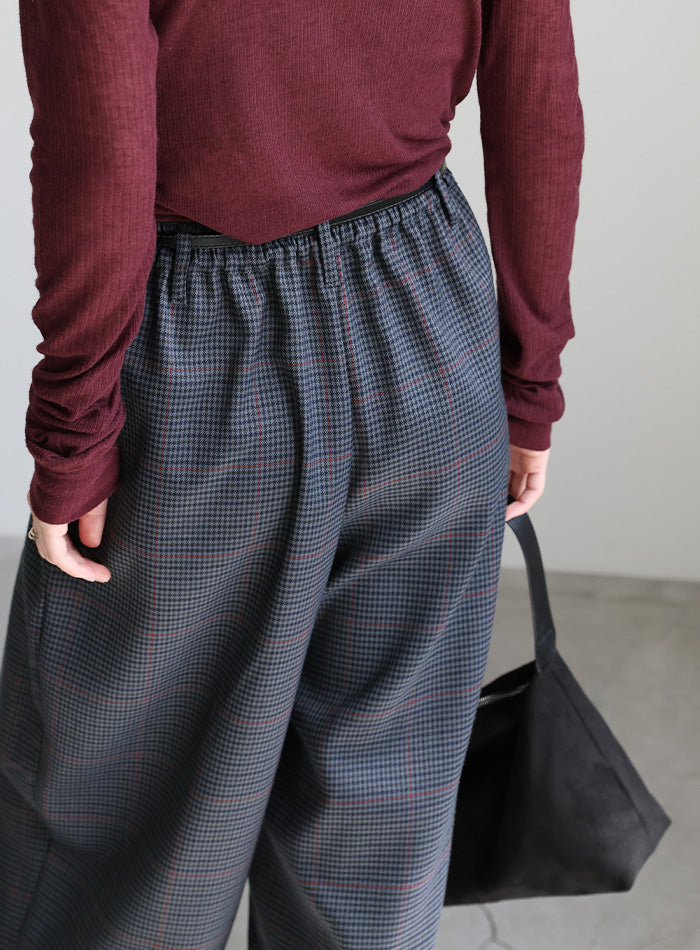 チェック柄タックパンツ – SELECT MOCA