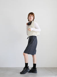 チェック柄ハーフパンツ