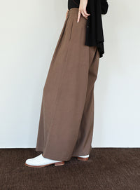 【Et】ラップツータックワイドパンツ