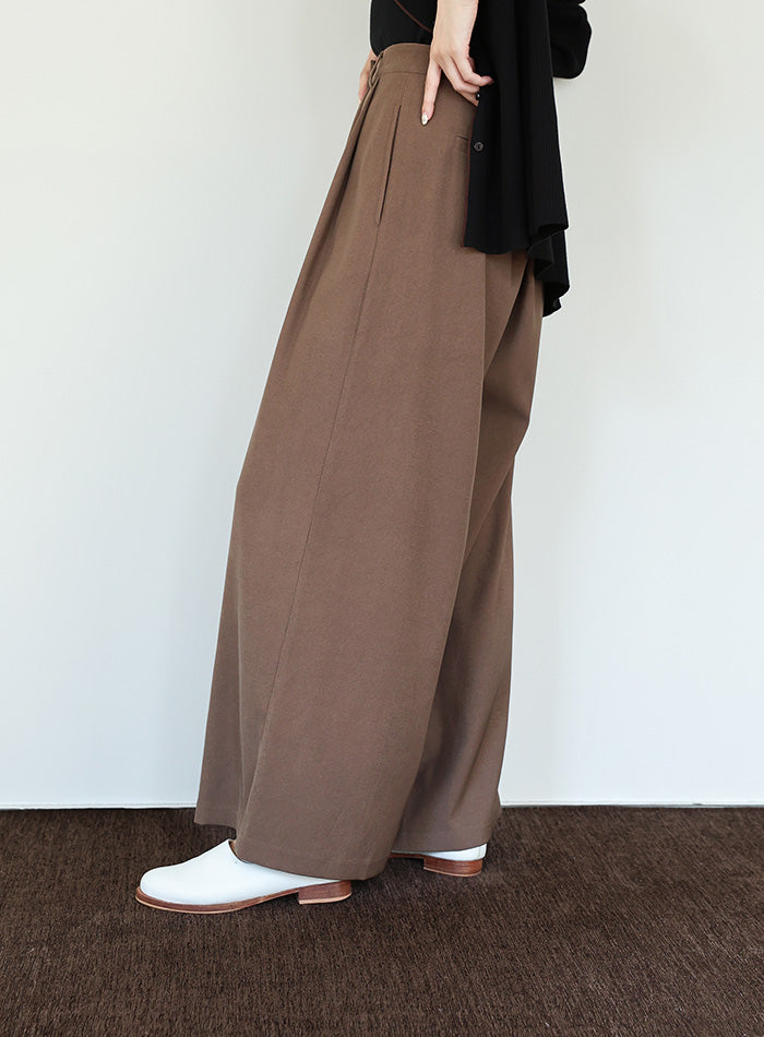 【Et】ラップツータックワイドパンツ