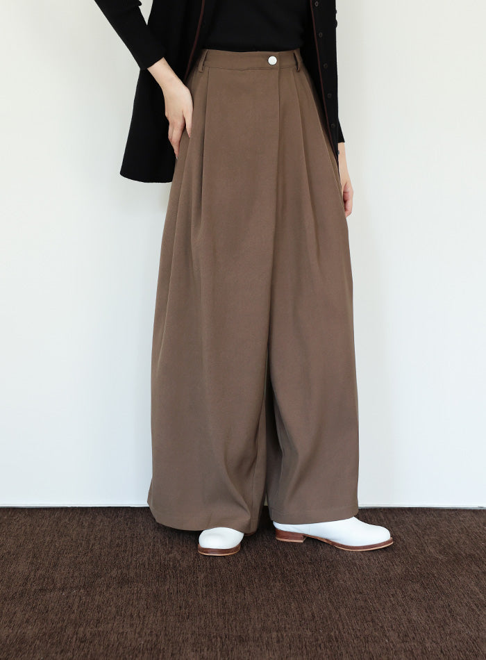 【Et】ラップツータックワイドパンツ