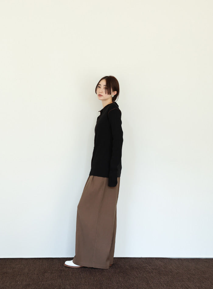 【Et】ラップツータックワイドパンツ