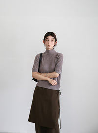 ラップスカートレイヤードスラックス