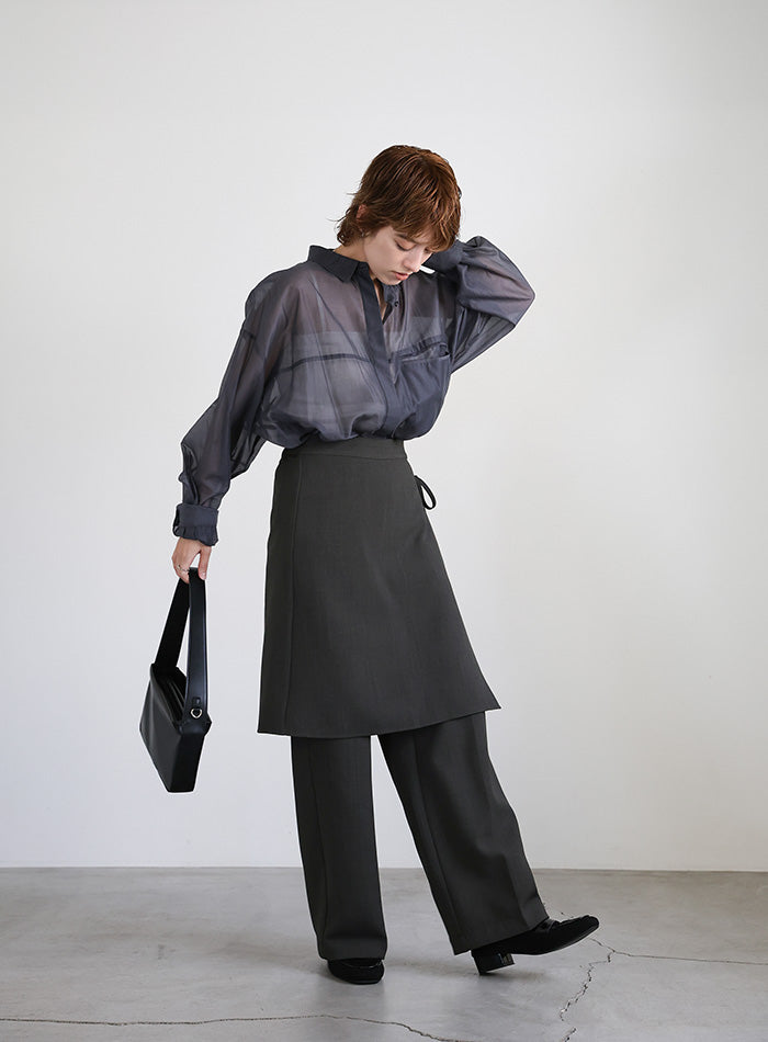 M*3様 julius archive ラップスカート　レイヤード M*3様 julius archive ラップスカート レイヤード M*3様 julius