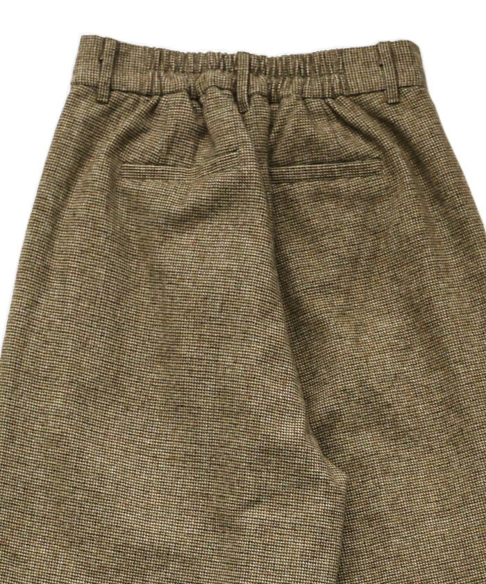 チェックツイードタックワイドパンツ【official限定】