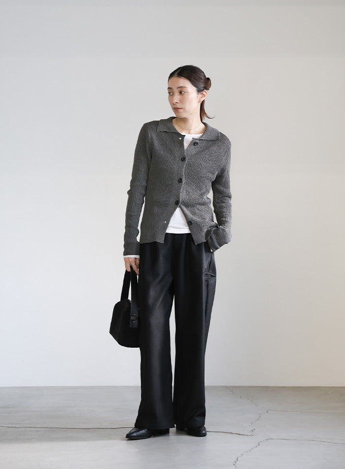 サイドポケットストレートスラックスパンツ