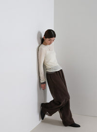 レイヤードイージーパンツ