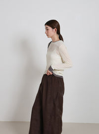 レイヤードイージーパンツ