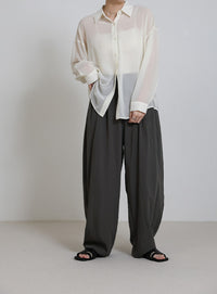 とろみイージーバルーンパンツ