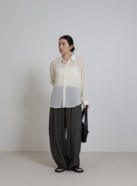 とろみイージーバルーンパンツ