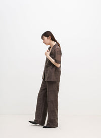 パッチワークエンブロイダリーパンツ
