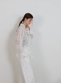 パッチワークエンブロイダリーパンツ