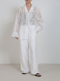 パッチワークエンブロイダリーパンツ