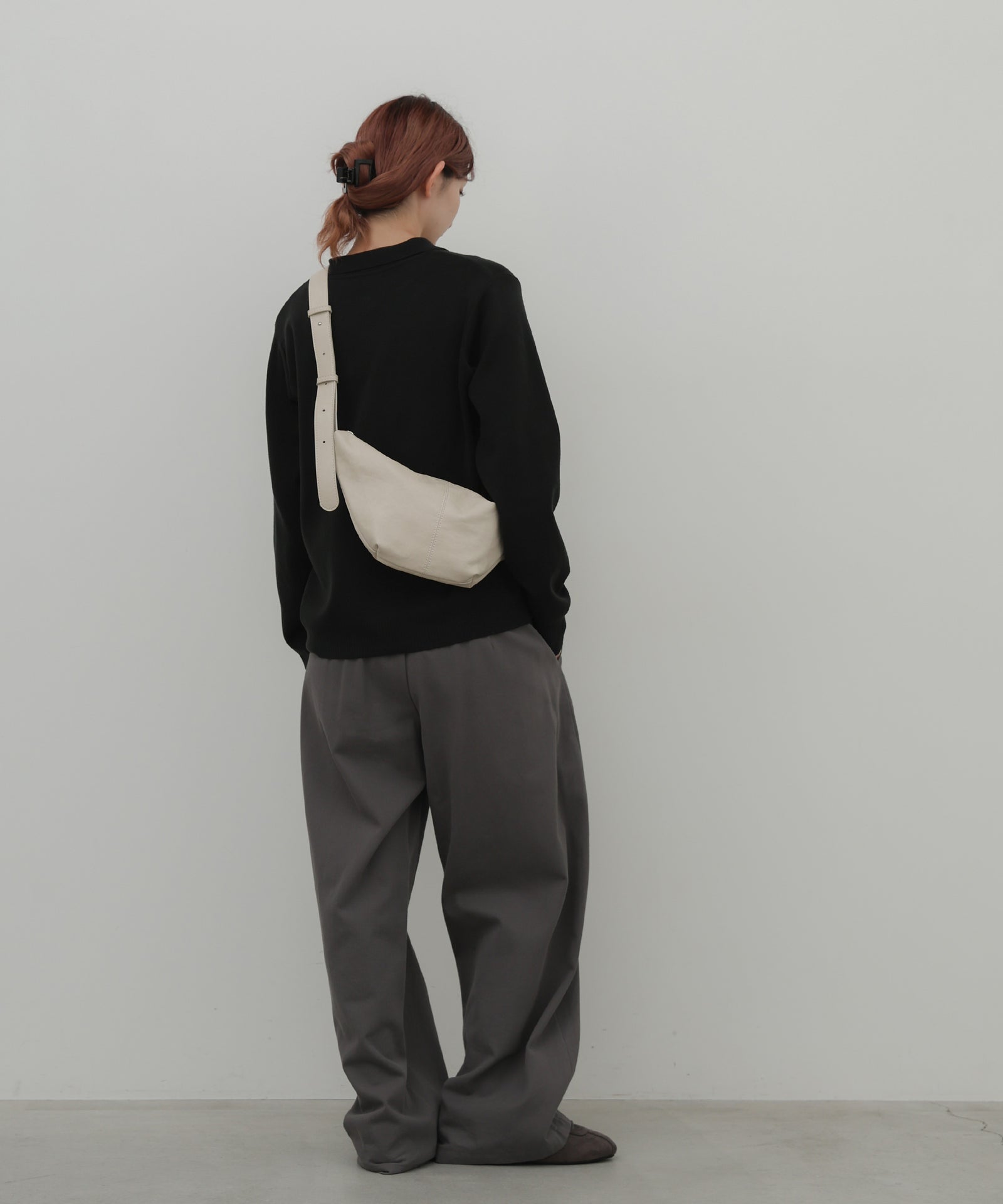 ハイウエストコットンカーブシルエットパンツ – SELECT MOCA