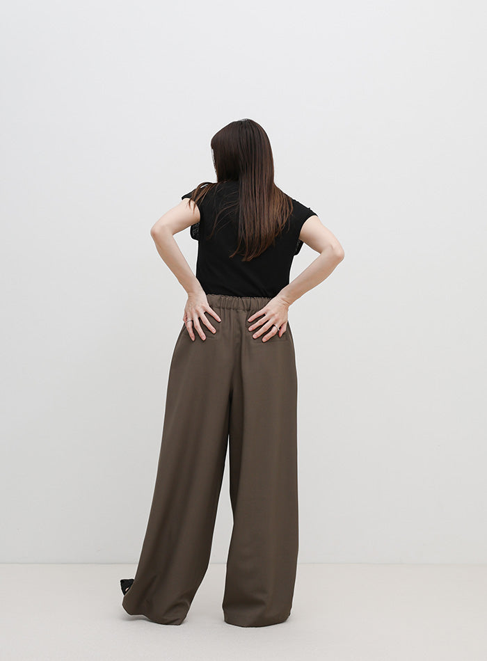 リネンタッチリラックスワイドパンツ【セットアップ対応可】 – SELECT MOCA