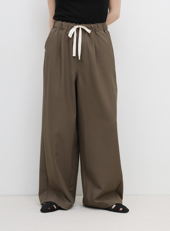 パンツ myt リネンタッチリラックスワイドパンツ【セットアップ対応可】 – SELECT MOCA