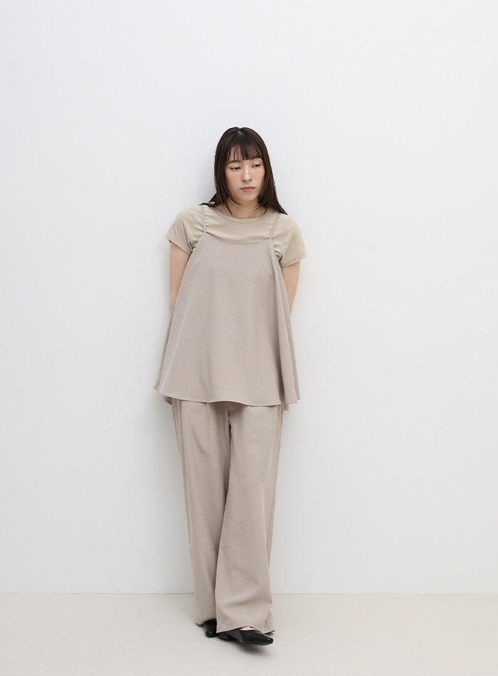 リネンタッチタックワイドパンツ【セットアップ対応可】 – SELECT MOCA
