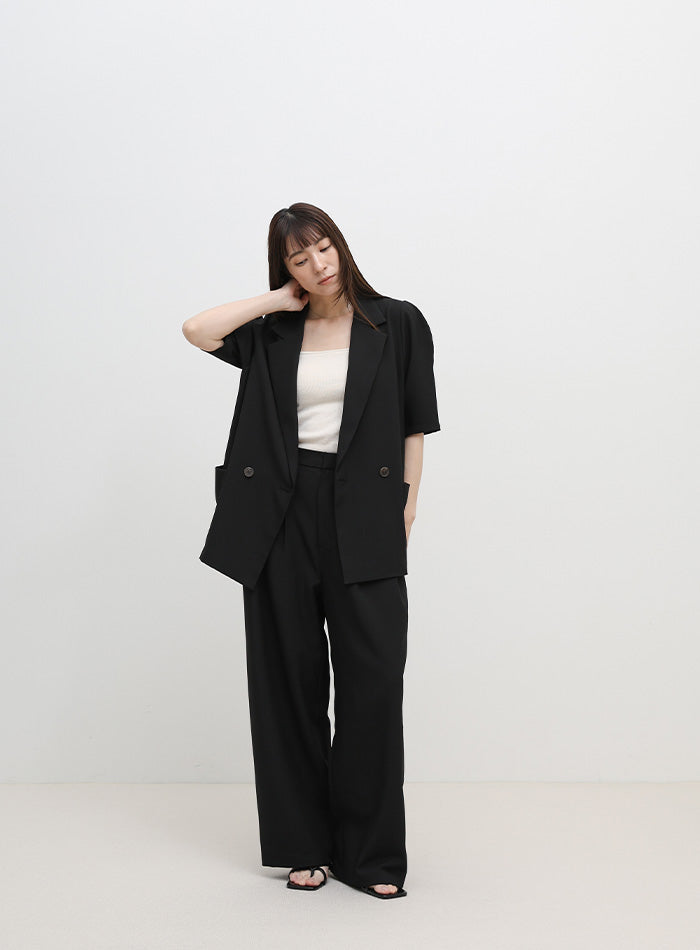 リネンタッチタックワイドパンツ【セットアップ対応可】 – SELECT MOCA