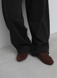 ツータックドロストスウェットパンツ