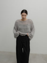 ベロアタックワイドパンツ